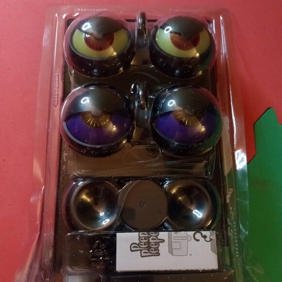 NEW Halloween Peep n' Peepers Set of 3 Spooky Flashing Eyes w/ Timer - Picture 3 of 6